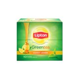 Lipton Honey Lemon Green Tea Bags, 10 Pieces